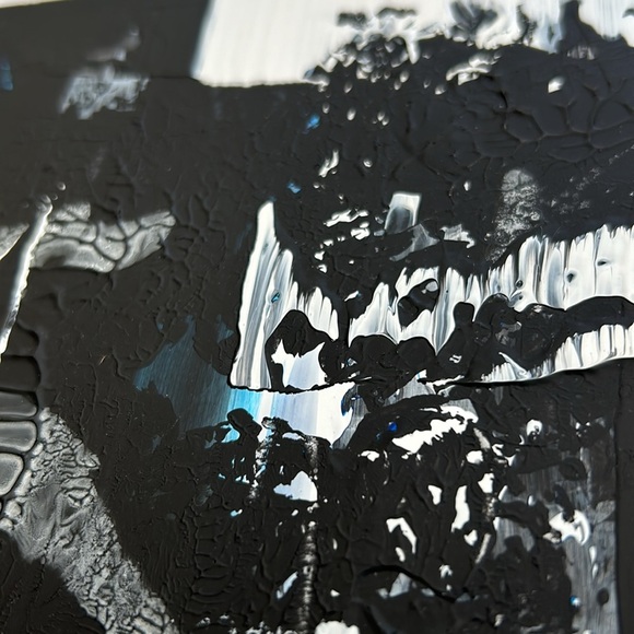 Untitled artwork 1x14 inches acrylic on yupo paper - Picture 4 of 8